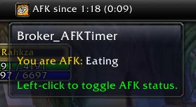 Broker_AFKTimer: точный таймер отсутствия для World of Warcraft