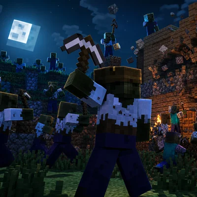 Cube Busters: Новое испытание для Minecraft с зомби-нашествиями